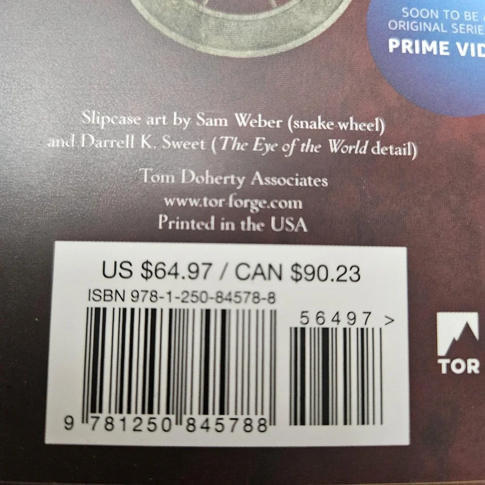 Robert‎ Jordan Wheel of Time Books 1-3 Box Set Fantasy Paperback Tor Slipcase
